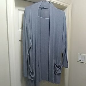 Tahari Light Gray Draped Blazer